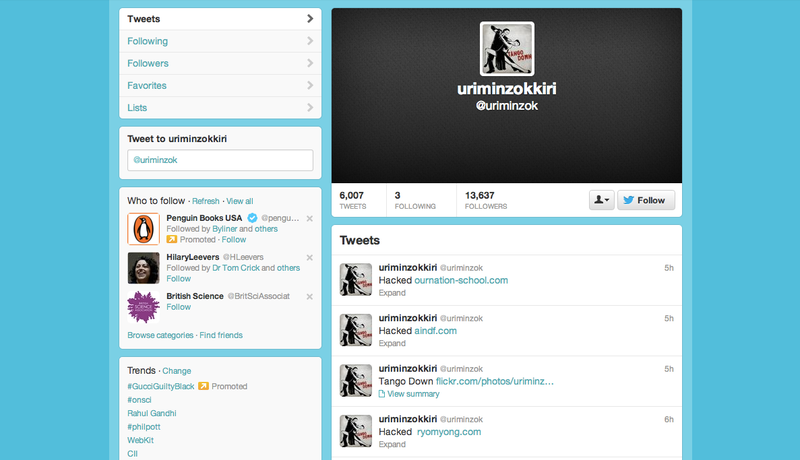 Illustration for article titled North Korea's Twitter and Flickr Accounts Have Been Hacked